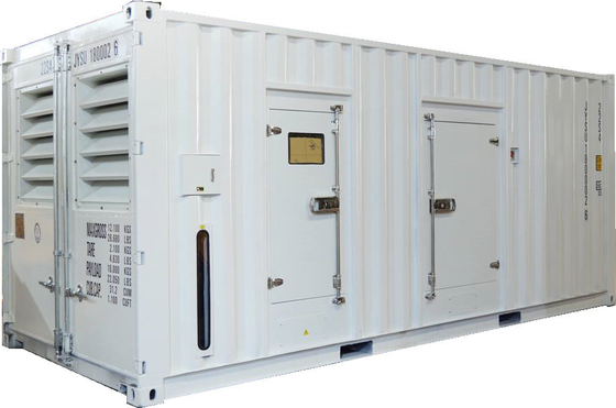 주문 1000 킬로볼트 암페어 컨테이너 디젤 엔진 발전기 저연비 소모 Genset online manufacture