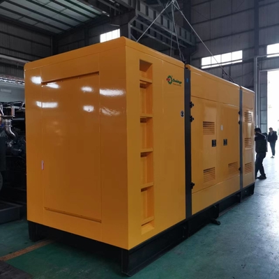 주문 백업 전력을 위한 500 kw 대기 디젤 엔진 발전기 방음장치가 되는 625 킬로볼트 암페어 online manufacture