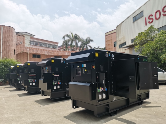 주문 소형 150 킬로와트 트레일러 디젤 엔진 발전기 EPA 3상 Genset online manufacture