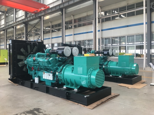 주문 110v-480v 1500KW 디젤 엔진 발전기 전기 열린 프레임 디젤 엔진 발전기 online manufacture