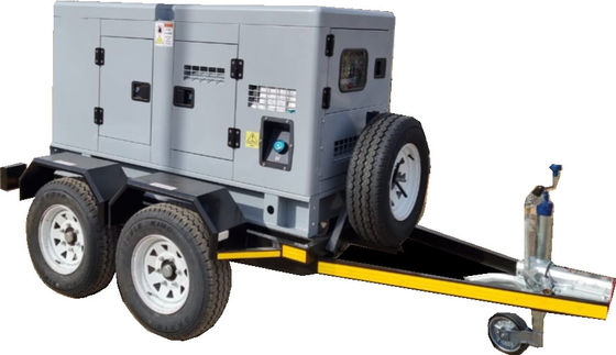 주문 CE ISO 트레일러는 3 위상발생기 200 kw 수냉각（의） Genset을 탑재했습니다 online manufacture